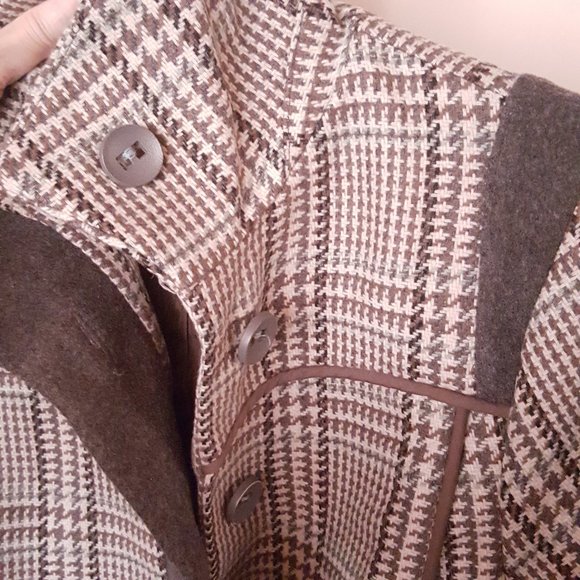 Wool Button Jacket Medium [80% Wool] Made In Canada - Picture 9 of 14